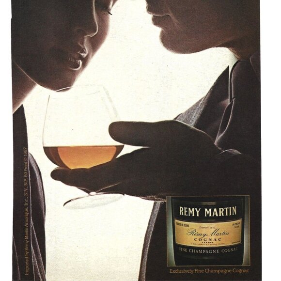 Remy Martin Champagne Cognac France Couple 1980s Vintage Print Ad - Picture 2 of 4